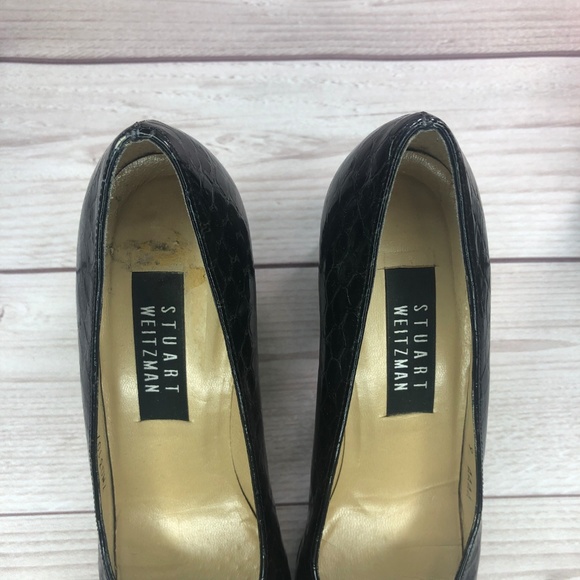 Stuart Weitzan Black Heels classic  Pumps - Picture 2 of 7